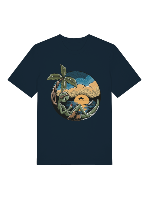 Alien Chill Time - Camiseta unisex de manga corta de algodón orgánico para adultos Creator T-Shirt 2.0 ST/ST SH