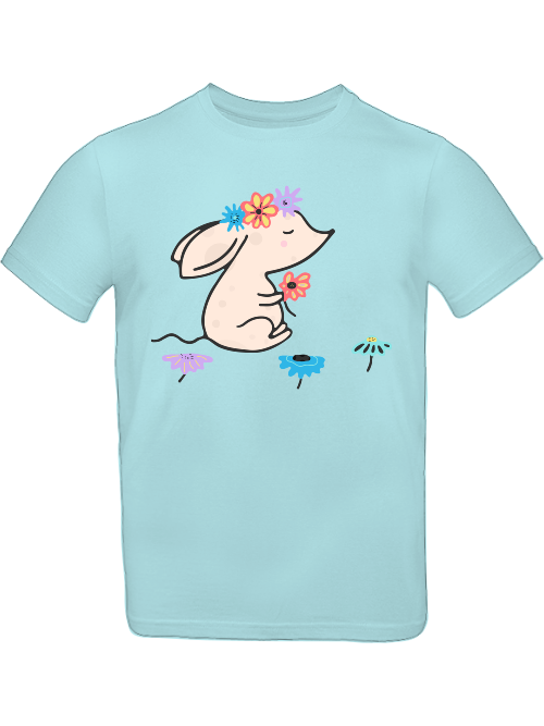 Cartoon Mouse with Flowers T-Shirt Kids