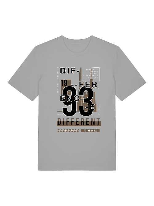 Difference 1993 URBAN Front - Unisex Erwachsenen Bio Baumwolle Kurzarm Shirt Creator T-Shirt 2.0 ST/St SK