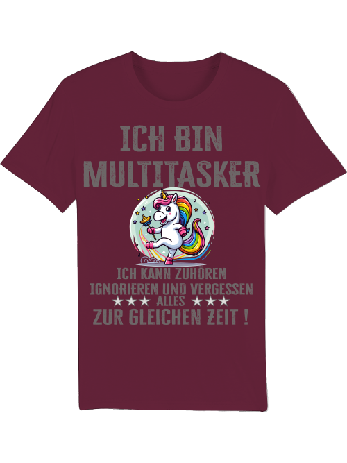 Creator T-Shirt I am a multitasker unicorn rattle dance