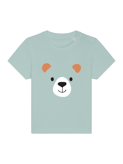 Cara de oso de dibujos animados - Camiseta Baby Creator