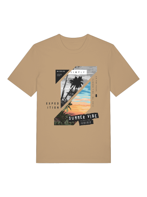 Summer Vibe Forever - Camiseta unisex de manga corta de algodón orgánico para adultos Creator T-Shirt 2.0 ST/ST SH