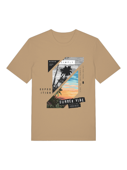 Summer Vibe Forever - Camiseta unisex de manga corta de algodón orgánico para adultos Creator T-Shirt 2.0 ST/ST SH