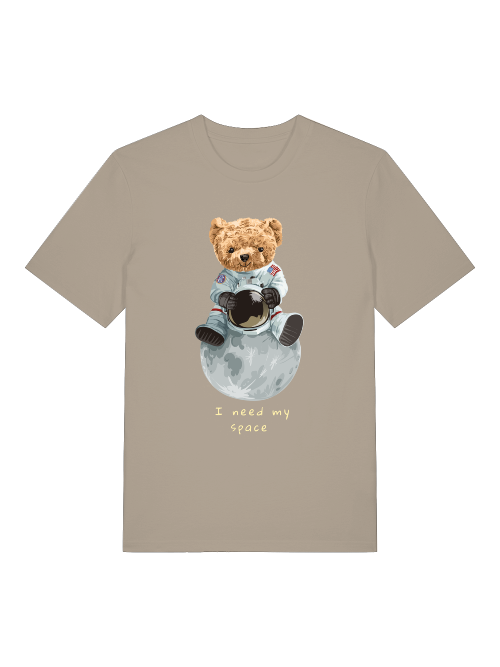 El osito de peluche astronauta necesita mi espacio - Camiseta unisex de manga corta de algodón orgánico para adultos Creator T-Shirt 2.0 ST/ST SH