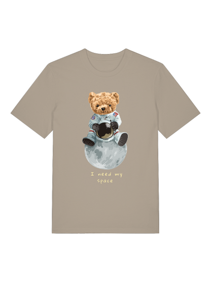 El osito de peluche astronauta necesita mi espacio - Camiseta unisex de manga corta de algodón orgánico para adultos Creator T-Shirt 2.0 ST/ST SH