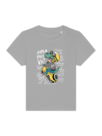 Cartoon Dinospeed on Scooter - Baby Creator T-Shirt