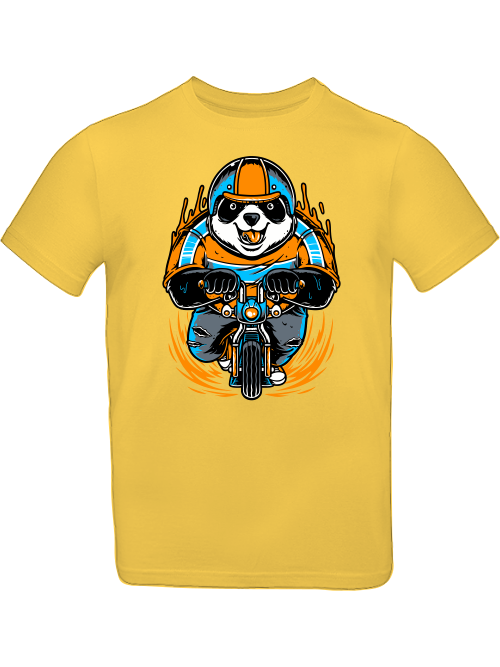 Cartoon Panda Biker T-Shirt Kids SK