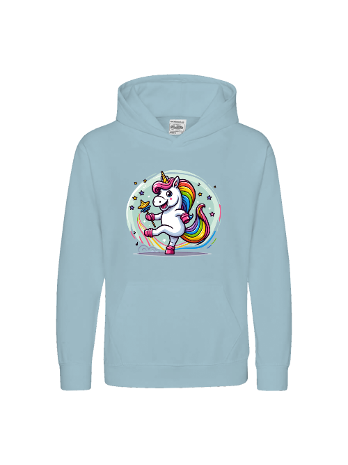 Kids Premium Hoodie Sweet Unicorn dances with bubble