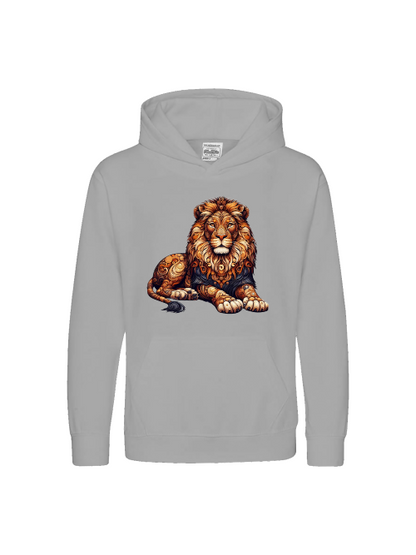 Sudadera con capucha premium para niños Sweet Mandala Lion
