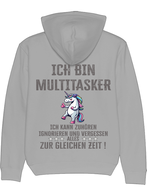 Cruiser Hoodie I am a multitasker unicorn thumbs up