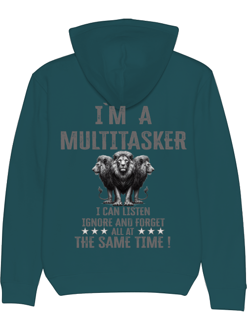 Cruiser Hoodie I`ma Multitasker 3 Lions