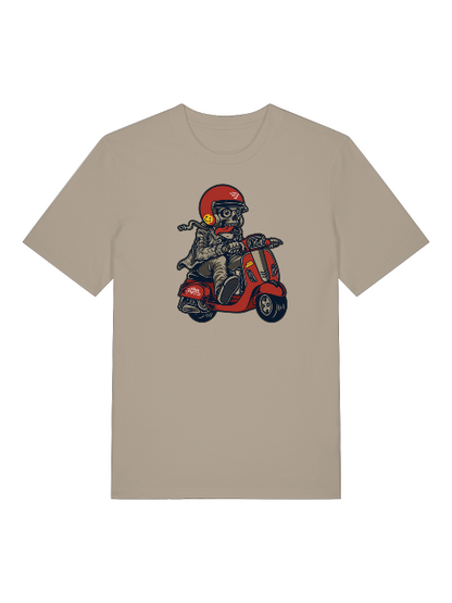 Scooter Never Die - Camiseta unisex de manga corta de algodón orgánico para adultos Creator T-Shirt 2.0 ST/St SH