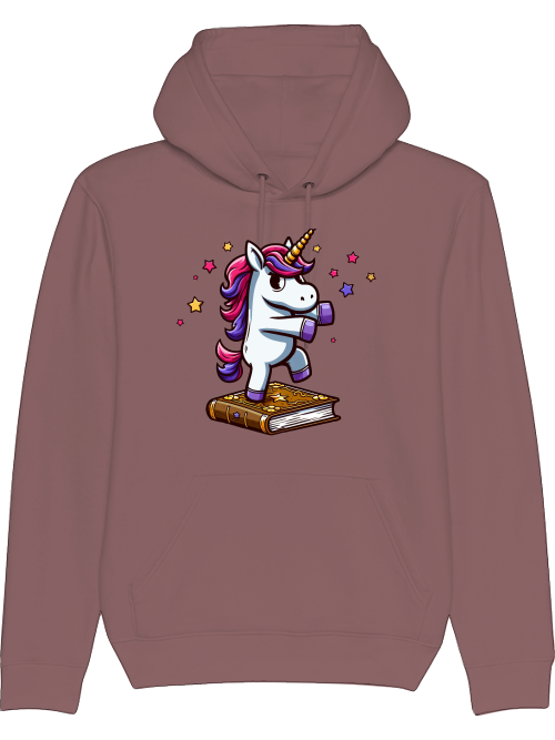 Cruiser Hoodie Unicorn Dancing on Book