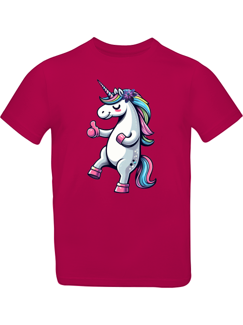 Einhorn mit Daumen hoch T-Shirt Kids SK