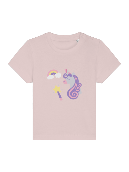 Einhorn Regenbogen und Zauberstab Baby Creator T-Shirt SK