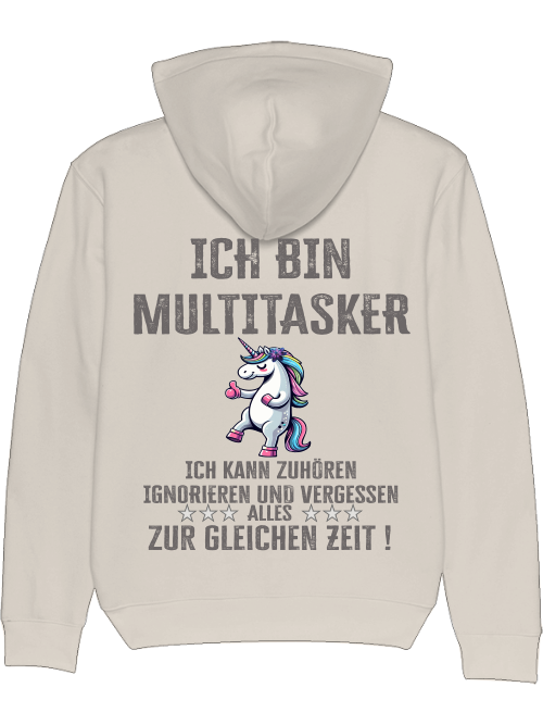 Cruiser Hoodie I am a multitasker unicorn thumbs up