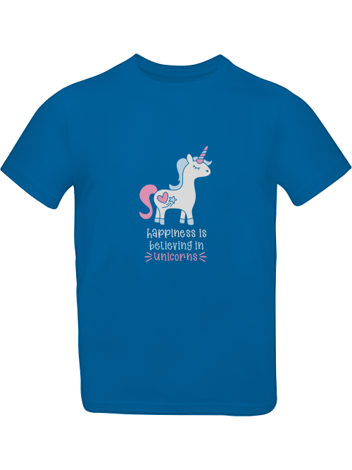 Einhorn Happiness is believing in Unicorn T-Shirt Kids SK