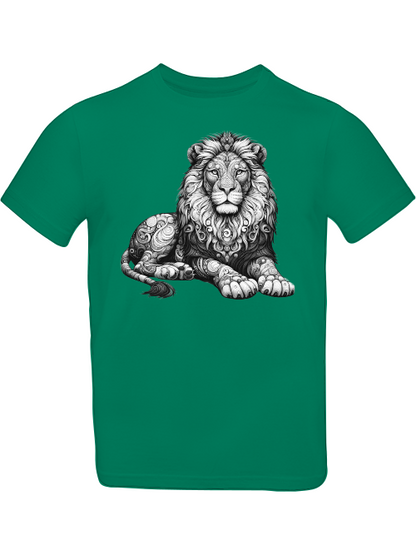 Mandala Löwe in grau T-Shirt Kids SK