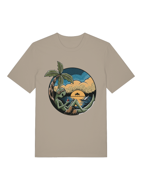 Alien Chill Time - Camiseta unisex de manga corta de algodón orgánico para adultos Creator T-Shirt 2.0 ST/ST SH