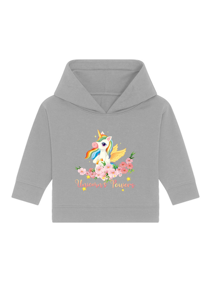 Poder de unicornio de dibujos animados - Sudadera con capucha Baby Cruiser Sudadera con capucha para bebé niño pequeño SK