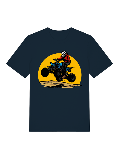 Camiseta unisex de manga corta de algodón orgánico para adultos Quad Off-Road Sun - Creator T-Shirt 2.0 ST/ST SH