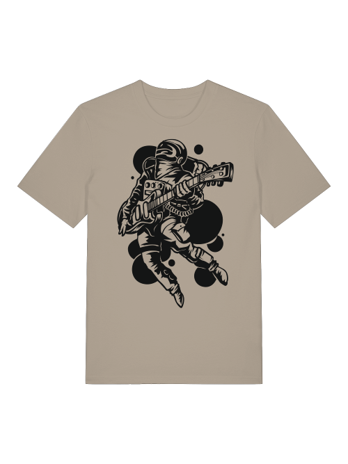 Astronaut Gitarrist Front - Unisex Erwachsenen Bio Creator T-Shirt SH