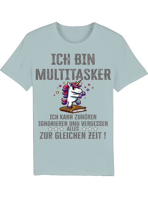 Creator T-Shirt I am a multitasker unicorn book dance