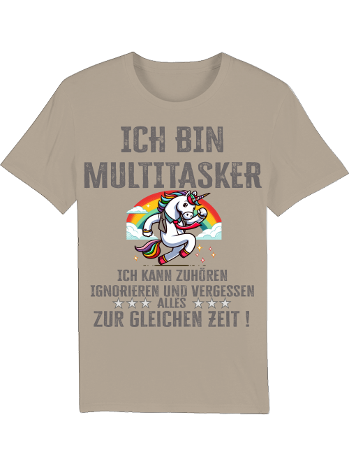 Creator T-Shirt I am a multitasker unicorn with tie