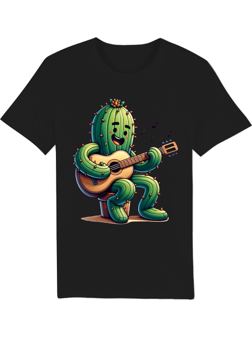 Cartoon Kaktus Gitarrenspieler - Creator T-Shirt SK