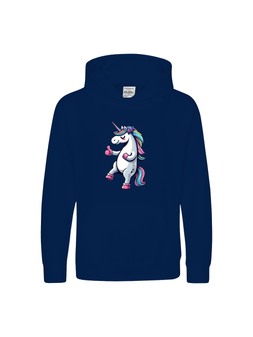 Kids Premium Hoodie Sweet Unicorn Thumbs Up