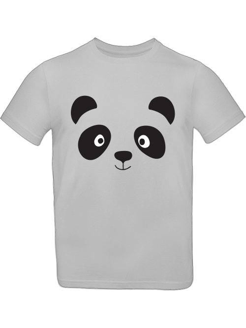 Camiseta infantil con cara de panda de dibujos animados