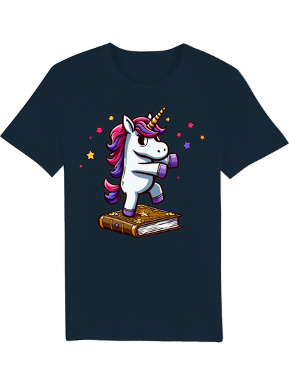 Camiseta Creadora Unicornio baila en libro