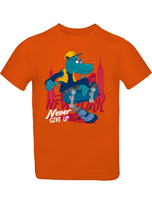 Cartoon Never give up Croco T-Shirt Kids SK