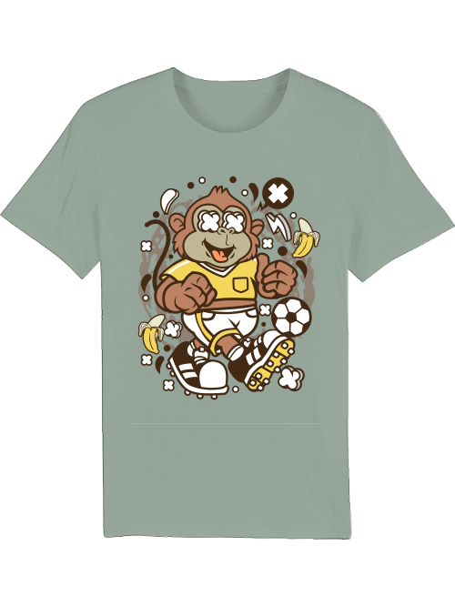 Cartoon Soccer Monkey Creator T-Shirt SK