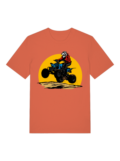 Camiseta unisex de manga corta de algodón orgánico para adultos Quad Off-Road Sun - Creator T-Shirt 2.0 ST/ST SH