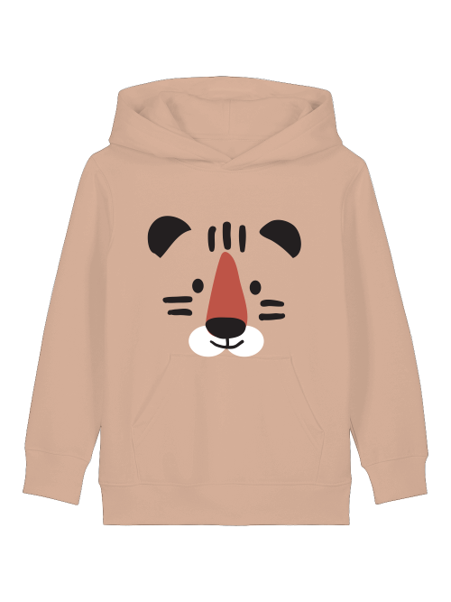 Cartoon Tiger Gesicht - Mini Cruiser Hoodie 2.0 Kinder Kapuzenpullover SK