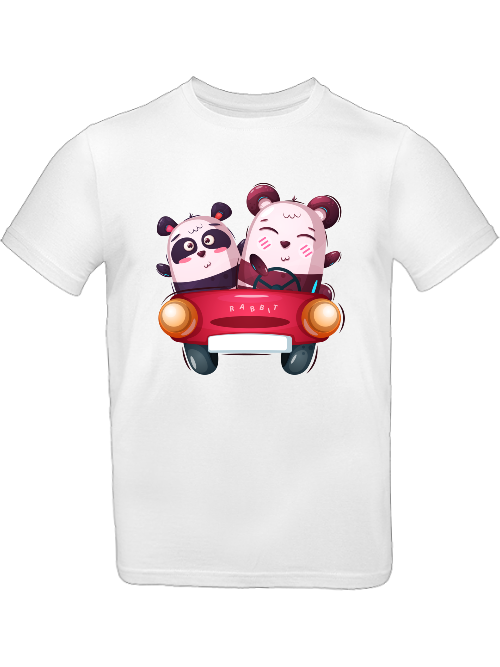 Cartoon Koala Duett im Auto T-Shirt Kids SK