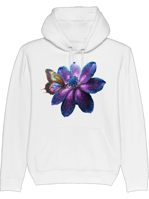 Cruiser Hoodie Partner Shirt Gallaxie Flower with Butterfly Front