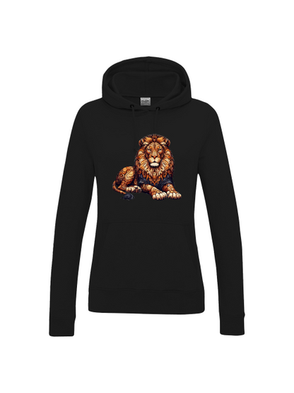 Girlie College Hoodie Mandala Lion