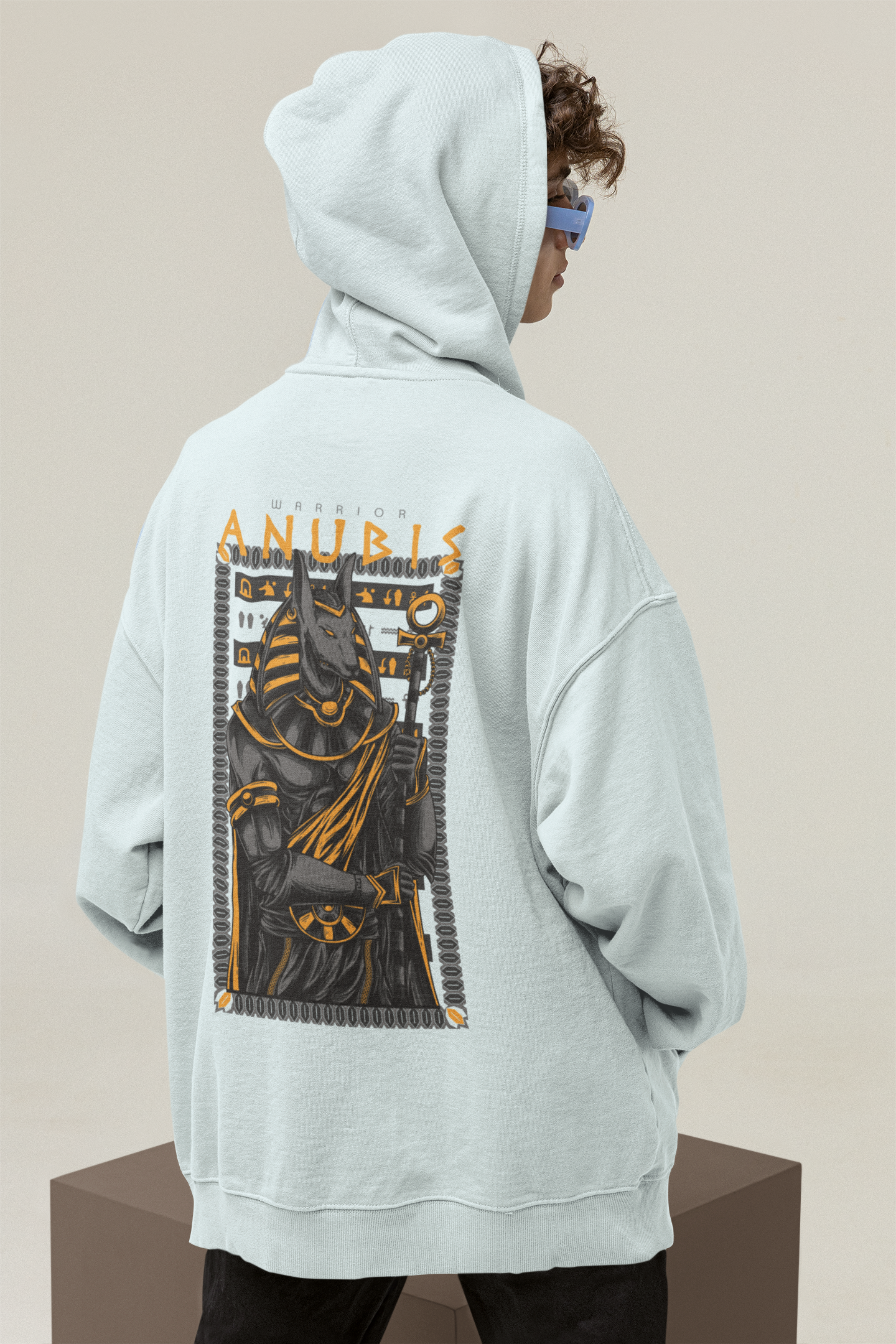 ANUBIS The Warrior Streetwear - Slammer Bio Oversized Unisex Hoodie Erwachsenen SH