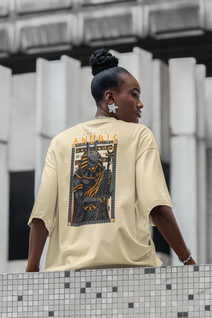 ANUBIS Warrior Streetwear Backprint - Freestyler Bio Oversized Unisex T-Shirt Erwachsene SH