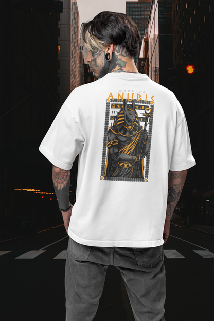 ANUBIS Warrior Streetwear Backprint - Freestyler Bio Oversized Unisex T-Shirt Erwachsene SH