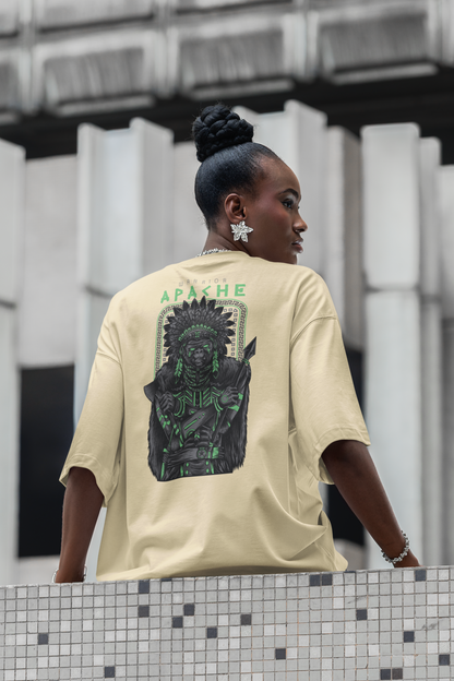 APACHE Warrior Streetwear Backprint - Freestyler Bio Oversized Unisex T-Shirt Erwachsene SH