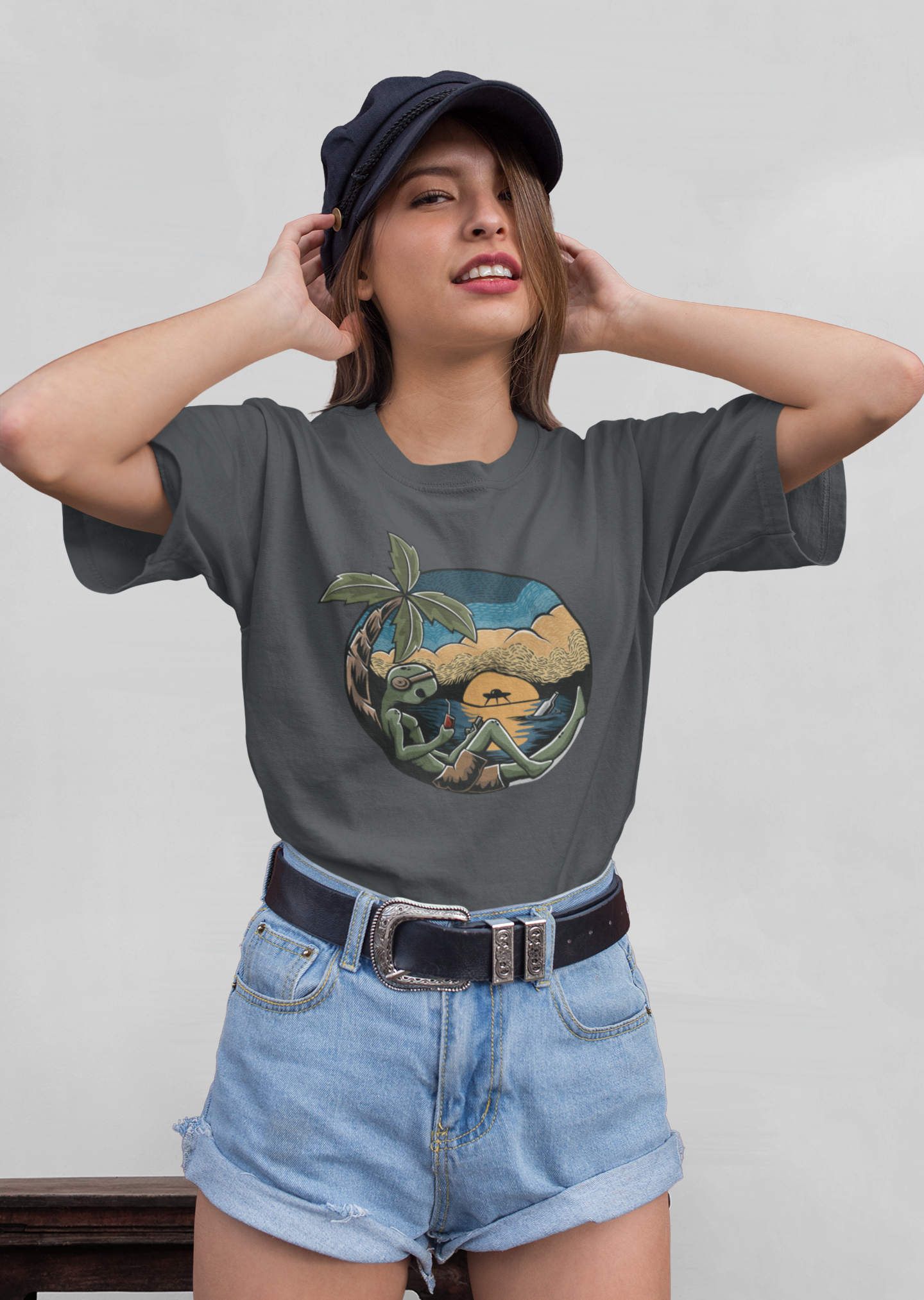 Alien Chill Time - Camiseta unisex de manga corta de algodón orgánico para adultos Creator T-Shirt 2.0 ST/ST SH