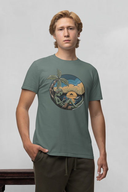 Alien Chill Time - Camiseta unisex de manga corta de algodón orgánico para adultos Creator T-Shirt 2.0 ST/ST SH