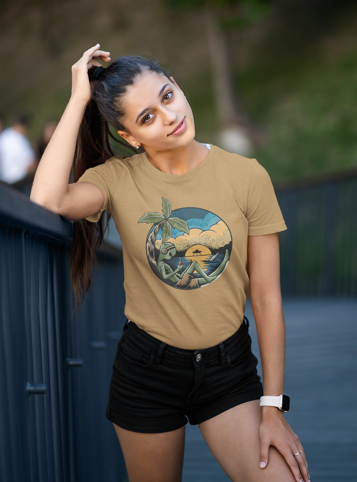 Alien Chill Time - Camiseta unisex de manga corta de algodón orgánico para adultos Creator T-Shirt 2.0 ST/ST SH