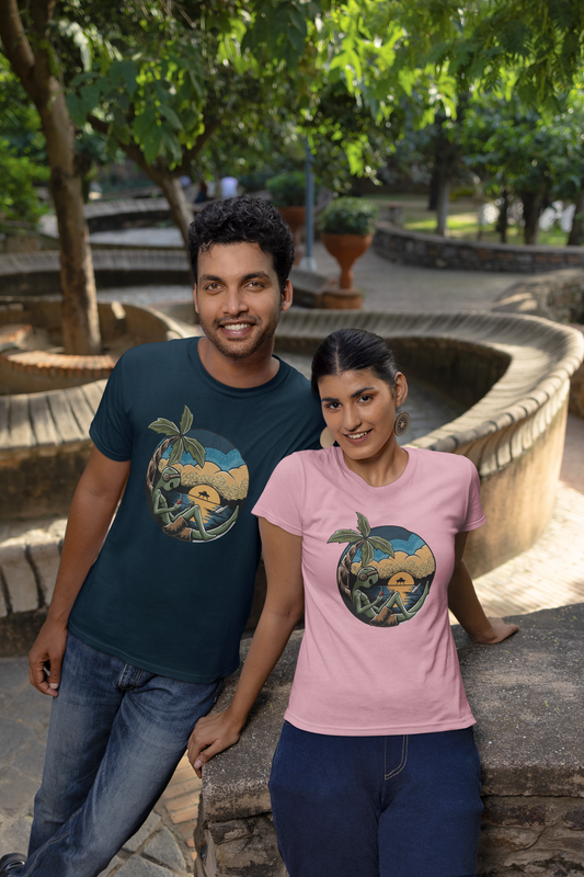 Alien Chill Time Front - Unisex Erwachsenen Bio Baumwolle Kurzarm Shirt Creator T-Shirt 2.0 ST/ST SK