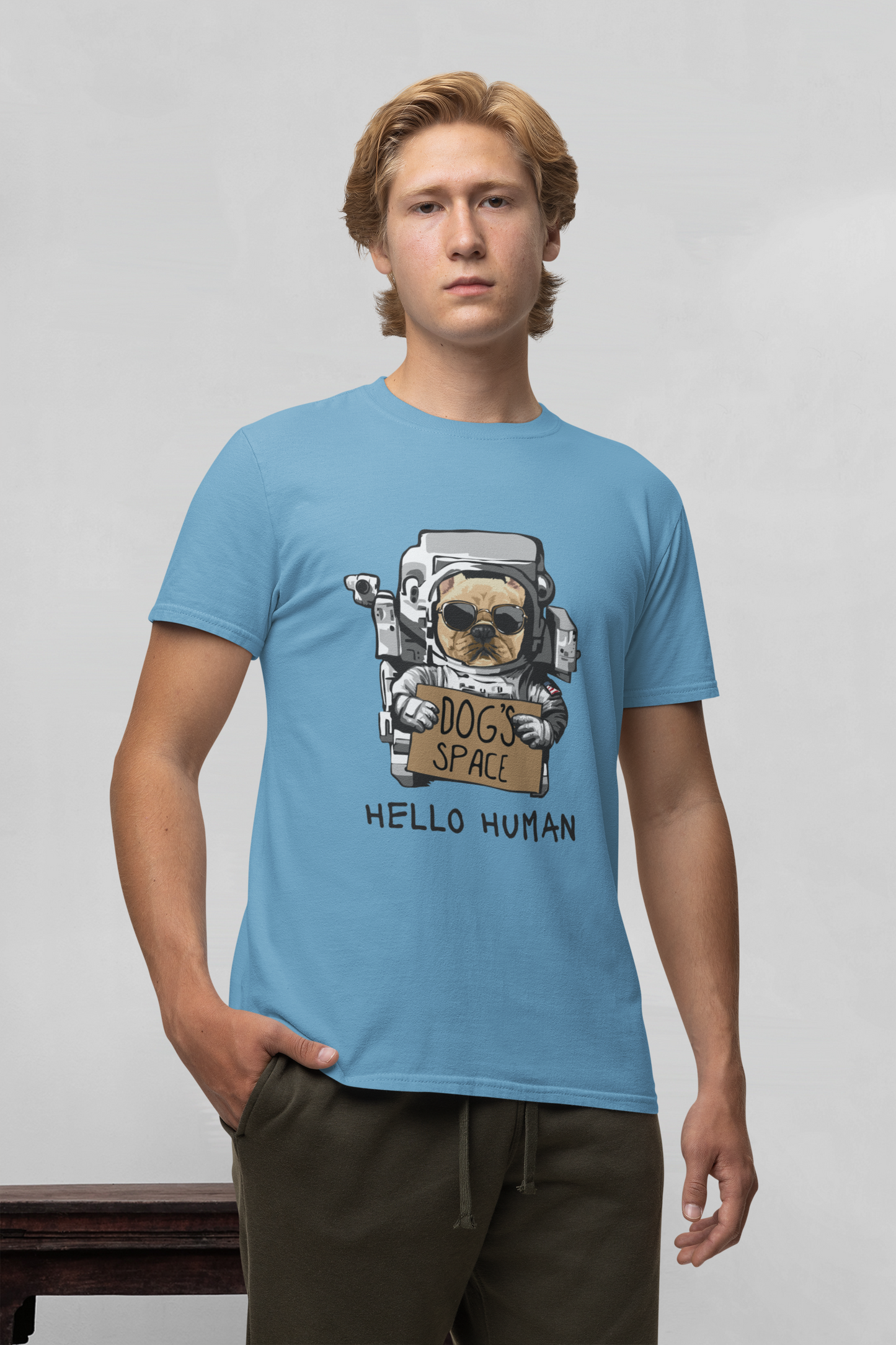 Astronauta Perros Espacio - Camiseta unisex para adultos de algodón orgánico de manga corta Creator T-Shirt 2.0 ST/ST SH