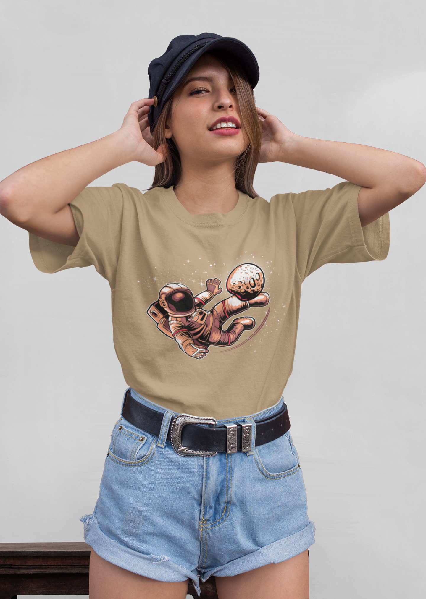Fútbol Astronauta - Camiseta unisex para adultos de algodón orgánico de manga corta Creator T-Shirt 2.0 ST/ST SH