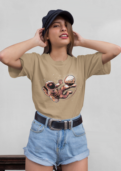 Fútbol Astronauta - Camiseta unisex para adultos de algodón orgánico de manga corta Creator T-Shirt 2.0 ST/ST SH